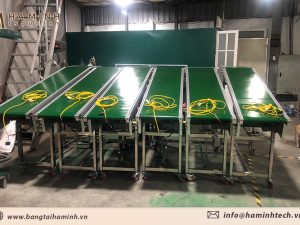 Băng tải PVC nghiêng