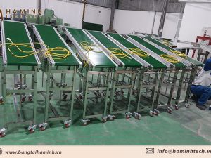 Băng tải PVC nghiêng
