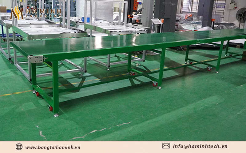 Băng chuyền PVC dễ dàng lắp đặt và sử dụng trong nhiều lĩnh vực