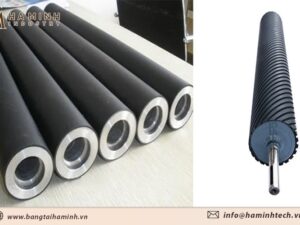 Cấu tạo con lăn băng tải bọc cao su