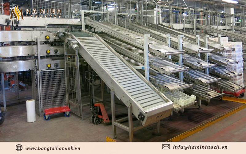 Băng tải con lăn 2 tầng tối ưu hóa quá trình vận chuyển, nâng cao năng suất