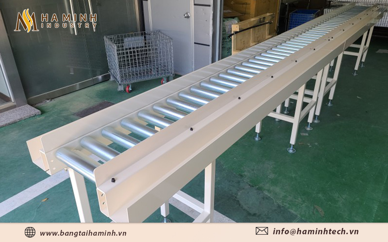 Băng tải con lăn tự do được ứng dụng rộng rãi trong đời sống