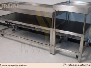 Bàn thao tác khung inox Hà Minh