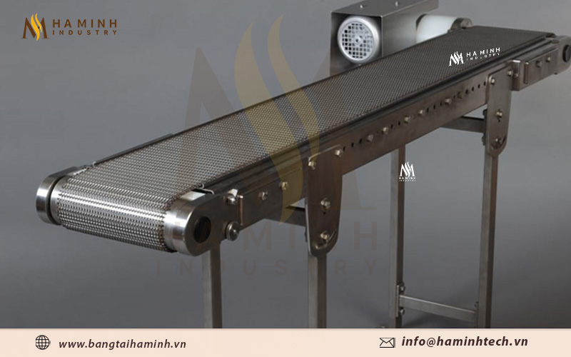 Cấu tạo của băng tải lưới inox