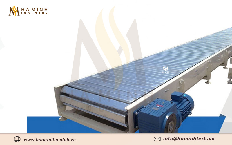 Băng tải xích tấm đơn
