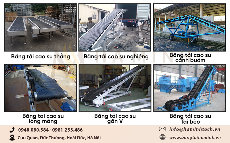 Cấu tạo băng tải cao su