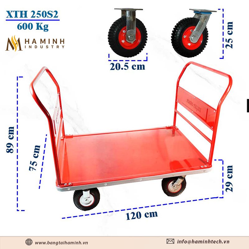 Cấu tạo xe đẩy công nghiệp