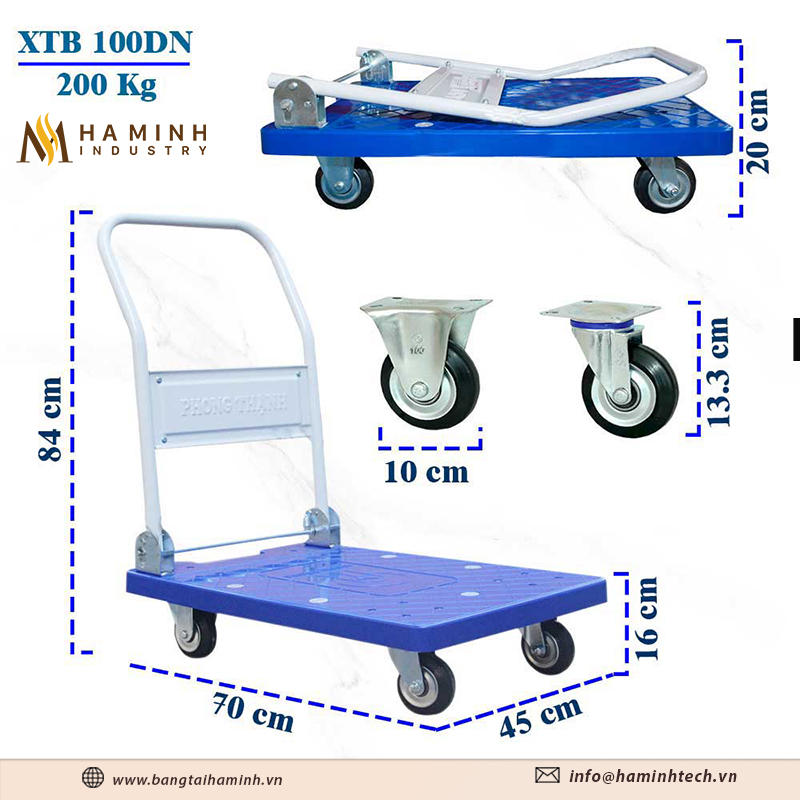 Cấu tạo xe đẩy công nghiệp