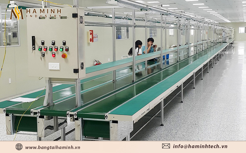 Băng tải phòng sạch thiết kế chắc chắn, bền bỉ, phục vụ tốt nhu cầu sản xuất