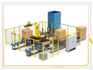 Hệ thống robot bốc xếp hàng hóa lên Pallet tự động – HM – PLT – 01