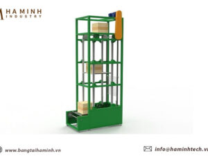 Hệ thống băng tải chuyển hàng lên tầng cao