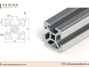 Cấu tạo nhôm định hình 20x20